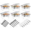 Disposable Chafing Dish Buffet Set Food Warmers For Party Catering Supplies With Covers