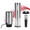4 In 1 Electric Rechargeable Wine Opener Set Wine Aerator Foil Cutter Vacuum Wine Stopper