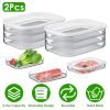 Deli Meat Container With Lid Fridge Stackable Bacon Container