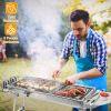 Portable Foldable Stainless Steel Charcoal BBQ Grill