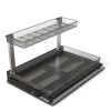 2-Tier Pull Out Under Sink Organizer Cabinet Organizer With Sliding Drawer