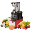 Cold Press Juicer Machine with Reverse Function 2 Containers Cleaning Brush Clear