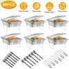 Disposable Chafing Dish Buffet Set Food Warmers For Party Catering Supplies With Covers