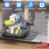 2-Tier Pull Out Under Sink Organizer Cabinet Organizer With Sliding Drawer