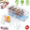 Ice Chilled Condiment Caddy Serving Tray Container