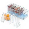 Ice Chilled Condiment Caddy Serving Tray Container