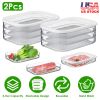 Deli Meat Container With Lid Fridge Stackable Bacon Container