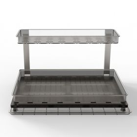 2-Tier Pull Out Under Sink Organizer Cabinet Organizer With Sliding Drawer