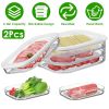 Deli Meat Container With Lid Fridge Stackable Bacon Container