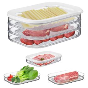 Deli Meat Container With Lid Fridge Stackable Bacon Container