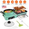 3 in 1 Electric Hot Pot with Grill 1600W Smokeless Non-Stick Korean BBQ Grill