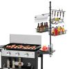 Griddle Caddy With Paper Towel Holder Hook Baskets BBQ Accessories Storage Rack