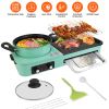 3 in 1 Electric Hot Pot with Grill 1600W Smokeless Non-Stick Korean BBQ Grill