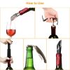 Wine Bottle Opener Set Wine Accessories Kit w/ Corkscrew Pourer Stopper Vacuum Pump
