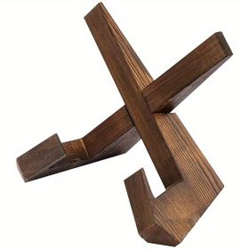 1pair Cookbook Stand; Handmade Wooden Cookbook Holder; Recipe Book Holder For Display Stand; Farmhouse Cook Book Stand For Cooking; Cookbook And