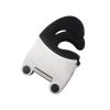 Stainless Steel Pot Spoon Holder; Anti-Scald Silicone Grip Pot Clip Holder-Black
