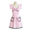 Lace Cross Back Apron Vintage Apron Maid Apron Restaurant/Kitchen/Cafe/Bakery - Default