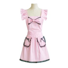 Lace Cross Back Apron Vintage Apron Maid Apron Restaurant/Kitchen/Cafe/Bakery - Default