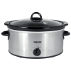 Better Chef 4-Quart Oval Slow Cooker in Brushed Stainless Steel-Silver