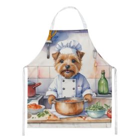 Norfolk Terrier The Chef Apron Cooking Kitchen Server Baking Crafts Gardening for Adult Women Men, Unisex, Large, Multicolor - Default