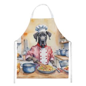 Great Dane The Chef Apron Cooking Kitchen Server Baking Crafts Gardening for Adult Women Men, Unisex, Large, Multicolor - Default