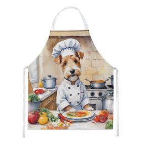 Fox Terrier The Chef Apron Cooking Kitchen Server Baking Crafts Gardening for Adult Women Men, Unisex, Large, Multicolor - Default