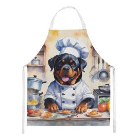Rottweiler The Chef Apron Cooking Kitchen Server Baking Crafts Gardening for Adult Women Men, Unisex, Large, Multicolor - Default