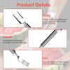 Watermelon Stainless Steel Dual Head  Fruit Cutting Slicer Fork
