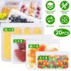 20Pcs Reusable Food Storage Bags 5 Sandwich Snack Gallon Quart Bag