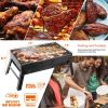Portable BBQ Grill Foldable Charcoal Grill Smoker Grill