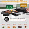 Electric Hot Pot Smokeless Non-Stick Grill with Independent Temperature Control
