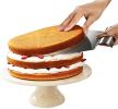 Pizza Round Spatula 10.8 Inches Stainless Steel Peel Shovel Turner Cake Lifter Tray Pan Baking Tool - stainless steel