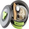 Outdoor Cooking Set; Camping Cookware Mess Kit Portable Stove And Backpacking Stove Accessories