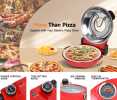 1600W Portable Pizza Machine 16 inch Electric Pizza Oven