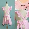 Lace Cross Back Apron Vintage Apron Maid Apron Restaurant/Kitchen/Cafe/Bakery - Default