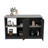 Kitchen Island Padua, Kitchen, Black / Onyx - Black / Onyx