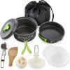Outdoor Cooking Set; Camping Cookware Mess Kit Portable Stove And Backpacking Stove Accessories