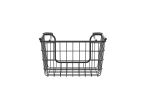 Oceanstar Stackable Metal Wire Storage Basket Set for Pantry, Countertop, Kitchen or Bathroom – Black, Set of 3 - BSL1828