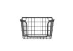 Oceanstar Stackable Metal Wire Storage Basket Set for Pantry, Countertop, Kitchen or Bathroom – Black, Set of 3 - BSL1828