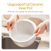 Joydeem Ceramic Rice Cooker, 6 Cups Uncooked Rice Cookers with Pure Ceramic Inner Pot