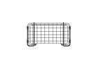Oceanstar Stackable Metal Wire Storage Basket Set for Pantry, Countertop, Kitchen or Bathroom – Black, Set of 3 - BSS1811