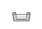 Oceanstar Stackable Metal Wire Storage Basket Set for Pantry, Countertop, Kitchen or Bathroom – Black, Set of 3 - BSS1811