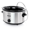 Better Chef 4-Quart Oval Slow Cooker in Brushed Stainless Steel-Silver