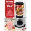 Better Chef 500W 5-Speed Glass Jar Blender with Stainless Steel Base - Silver/ Black