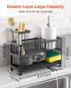 VEVOR Kitchen Sink Caddy Organizer, Sponge Holder High Brush Holder & Divider,