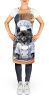 Pomeranian The Chef Apron Cooking Kitchen Server Baking Crafts Gardening for Adult Women Men, Unisex, Large, Multicolor - Default