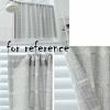 Solid Color Half Window Curtain Dormitory Short Curtain Decor Grey Kitchen Curtains, 55x18 inch - Default