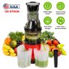 Cold Press Juicer Machine with Reverse Function 2 Containers Cleaning Brush Clear