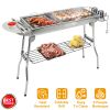 Portable Foldable Stainless Steel Charcoal BBQ Grill
